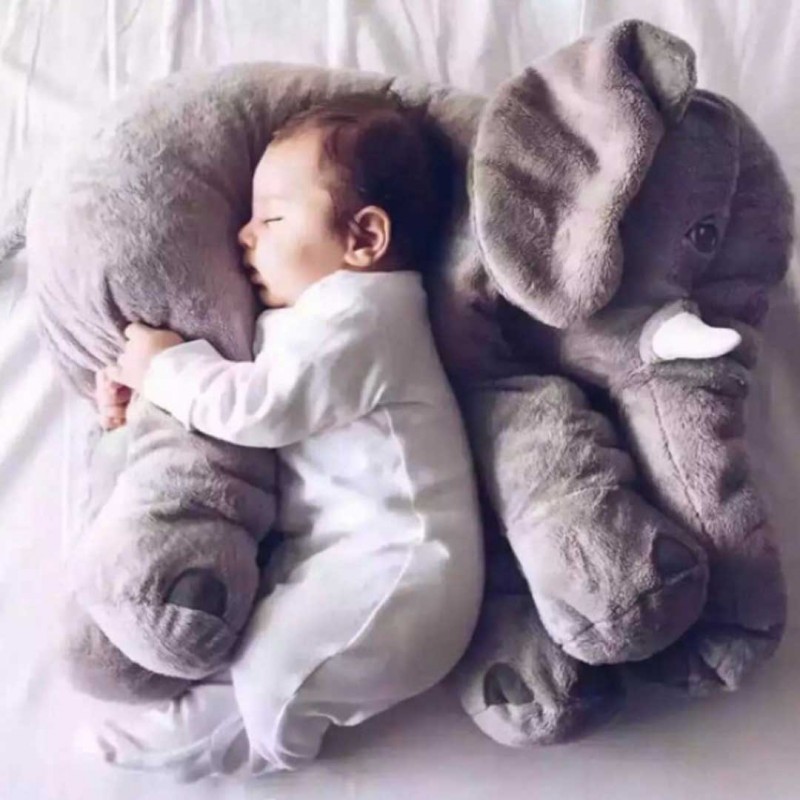 Plush Elephant Toy Baby Sleeping Pillow