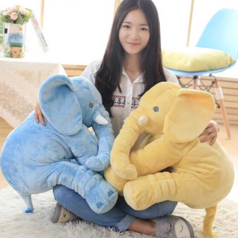 Plush Elephant Toy Baby Sleeping Pillow