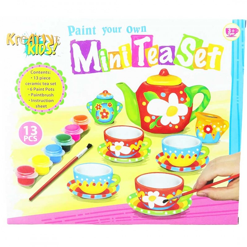 Paint Your Own Mini Tea Set (Pcs 13)