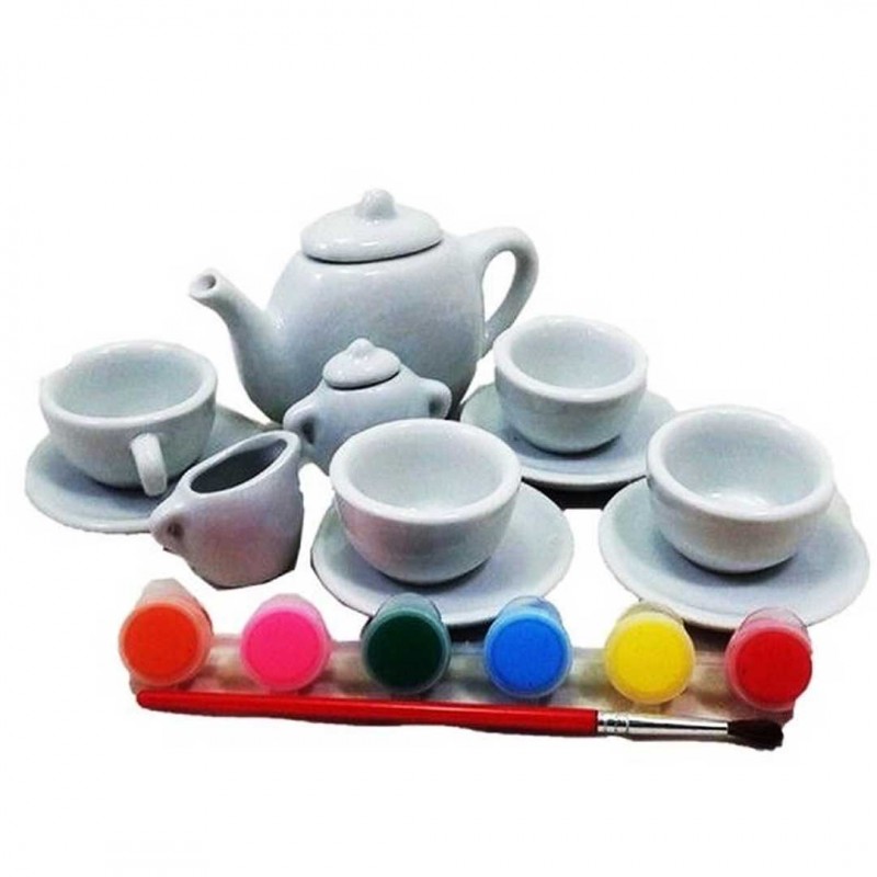 Paint Your Own Mini Tea Set (Pcs 13)