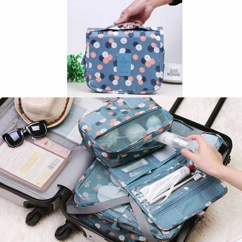 Travel Cosmetic Bag For Makeup Multi-function Large Capacity Hook Bag