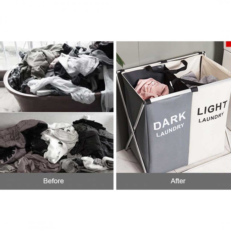 Dirty laundry storage basket