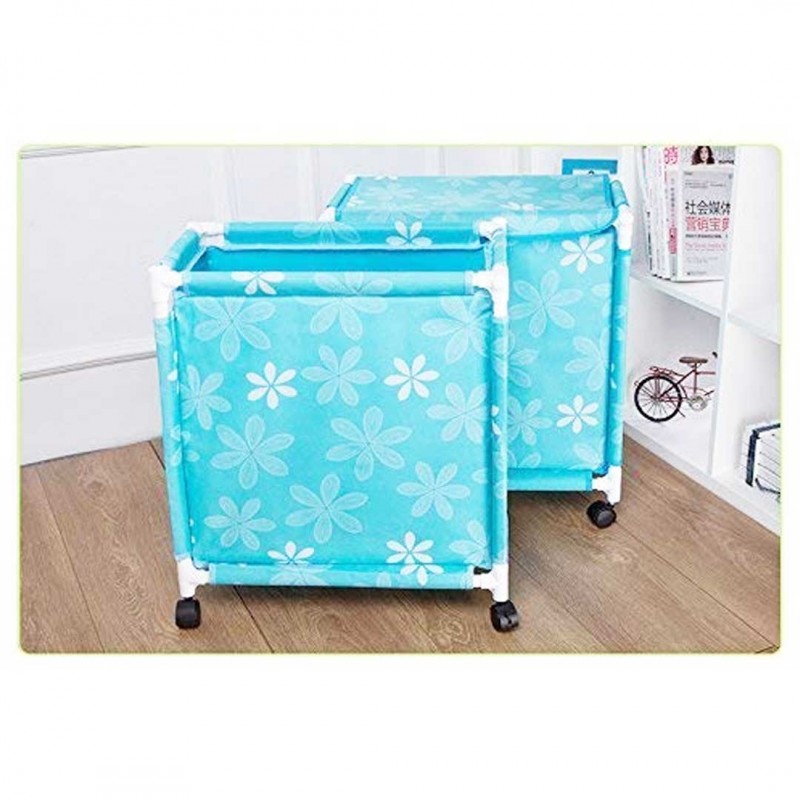 Foldable Trolley Laundry Basket