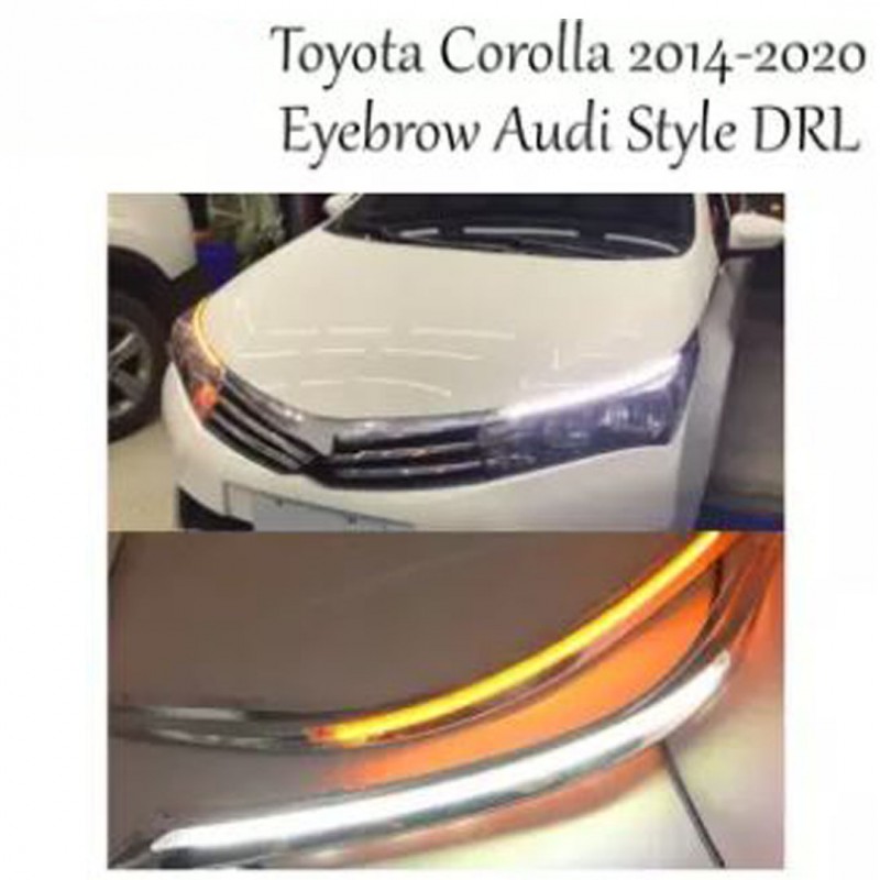 Toyota Corolla 2014-2017 Eyebrow Audi Style DRL LED