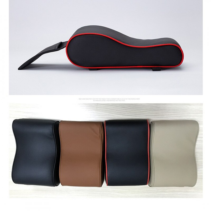 Car PU Memory Foam Armrest Console Cushion Cover
