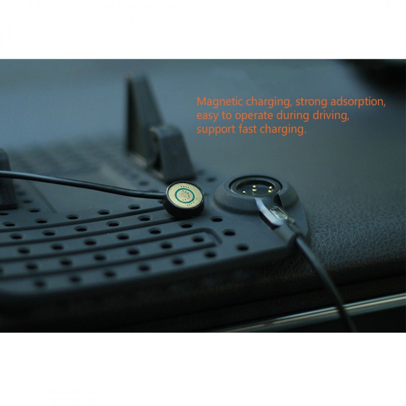 Car Mobile Holder Non-Slip Mat With Charging – Black