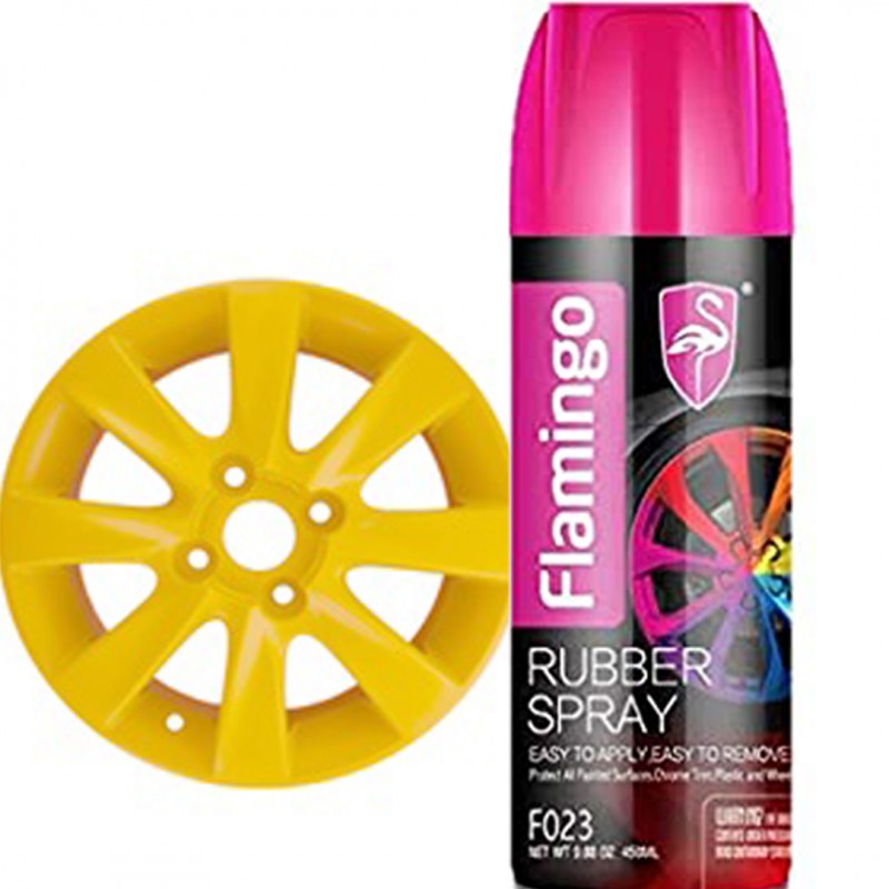Flamingo Rubber Spray Paint - Yellow Pack (Buy 01 & Get 01 Free)