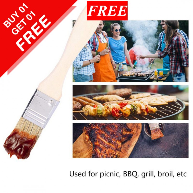 BBQ Wood Brush Pack (Buy 01 & Get 01 Free)
