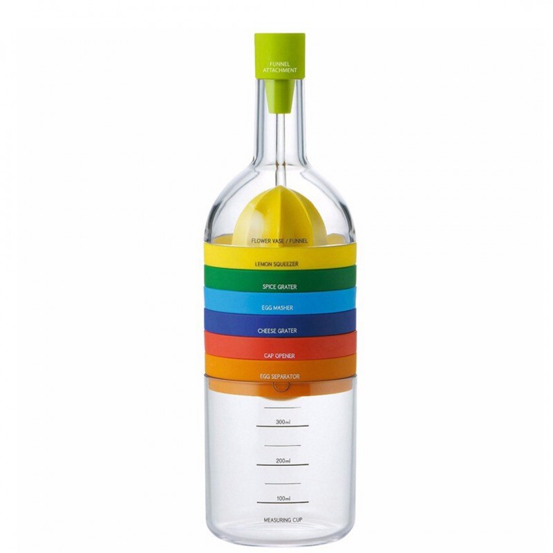 8 in 1 Bottle Multipurpose Gadget for Funnels Lemon Squeezers Graters Mashers and More Buy 01 Get 01 Free