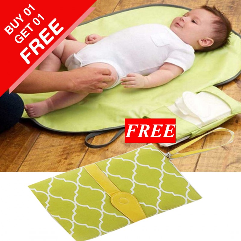 Portable Folding Diaper Changing Pad Pack (Buy 01 & Get 01 Free)