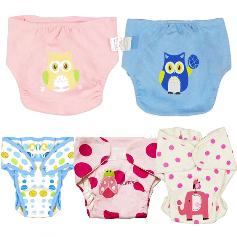 Baby Infant Waterproof Diaper Panti ( Pack Of 5 )