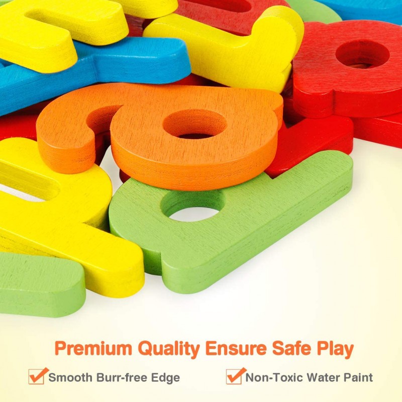 Spelling Learning Toy Wooden ABC Alphabet Flash Cards Matching Shape Letter