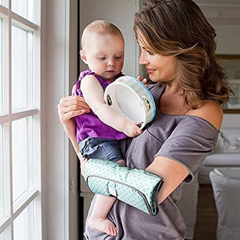 Baby’s Portable Changing Diaper Clutch Pad