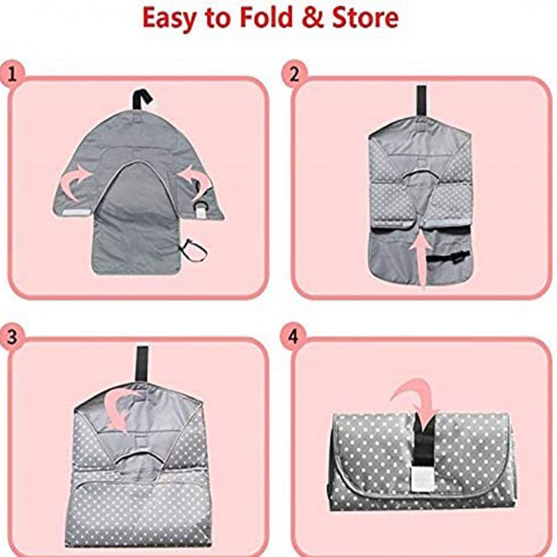 Baby’s Portable Changing Diaper Clutch Pad