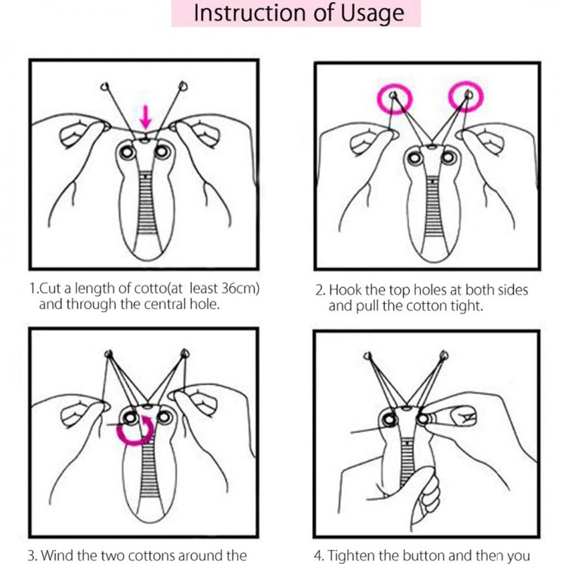 Electric Rechargeable Bee Threading Hair Epilator