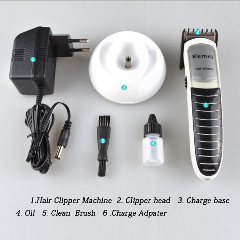 Kemei KM-2588 Rechargeable Hair Men Electric Shaver