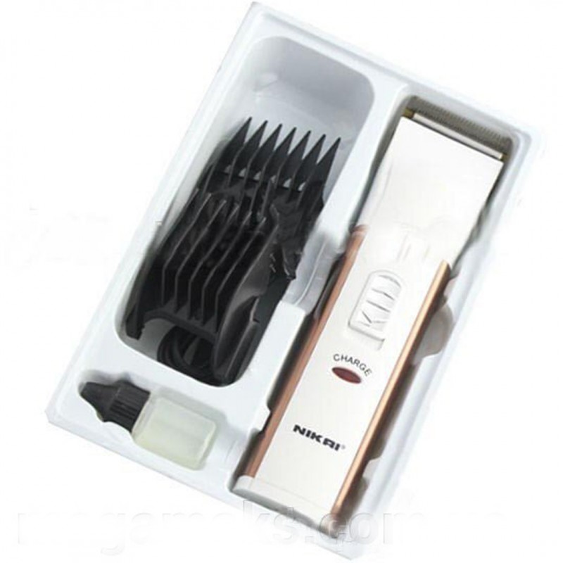 NIKAI NK 605AB Hair Clipper With 4 Removable And Adjustable Attachments