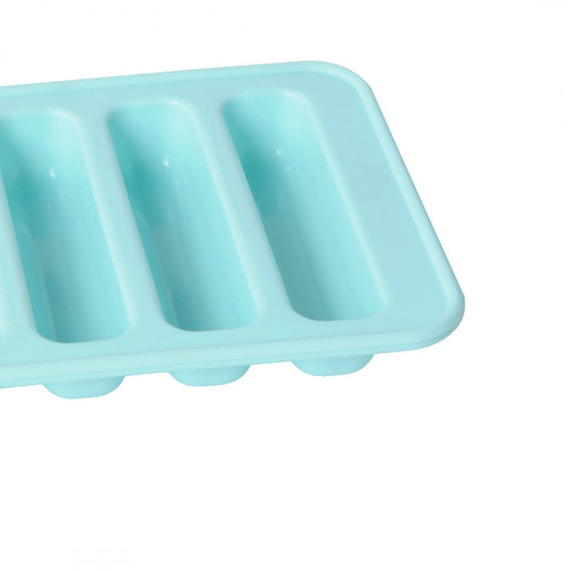 Rectangle Ice Cube Tray for Cracker Bars Make Long, Thin Ice Cubes for Water Bottles Pack of 04