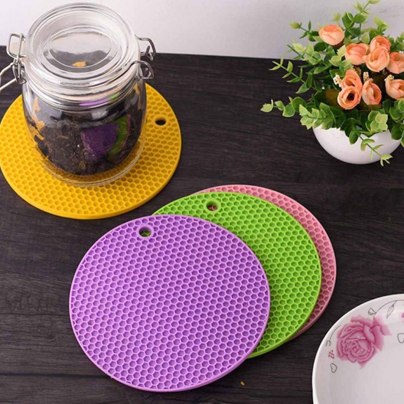 Waterproof Non-Slip Mat and Hot Pad Multipurpose Silicone Trivet for Kitchen, Dining, and More Buy 1 Get 1 Free
