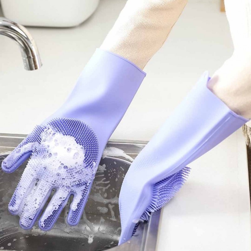 Dishwash Tray & New Hand Scrubber Gloves (Buy 01 & Get 01 Free)