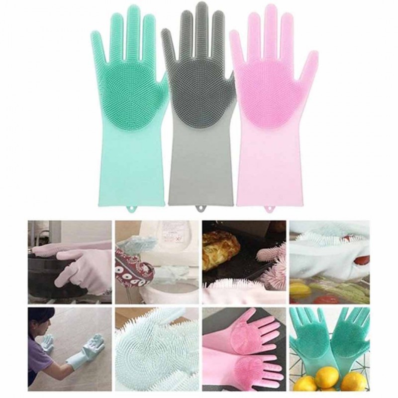 Dishwash Tray & New Hand Scrubber Gloves (Buy 01 & Get 01 Free)