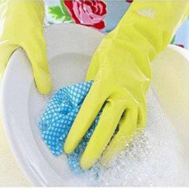 Dishwash Tray & Reusable Waterproof Gloves (Buy 01 & Get 01 Free)
