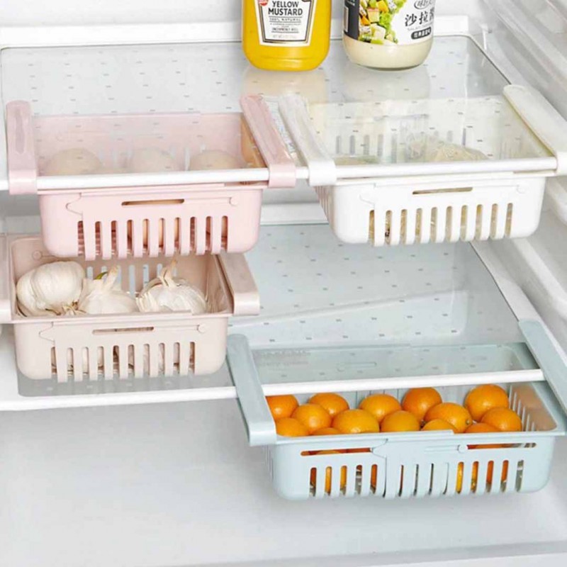 Fridge Storage Rack & Rectangle Cracker Bar Ice Cube Tray (Buy 01 & Get 01 Free)