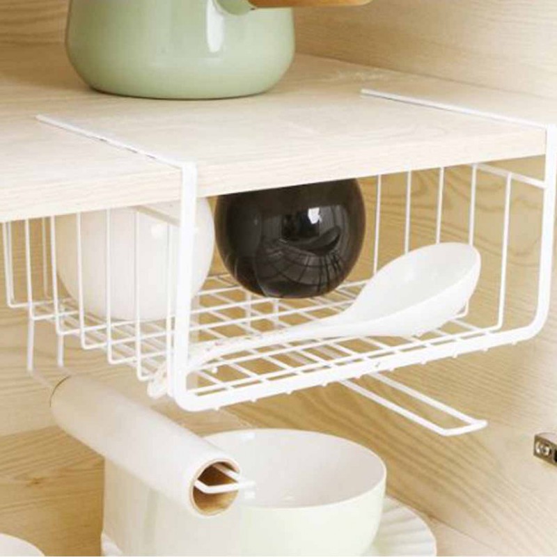 Shelf Hanger Basket Stainless Steel Wire Storage Rack