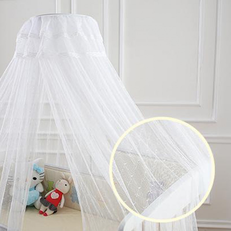 Baby Crib Bed With Mosquito Net Pink