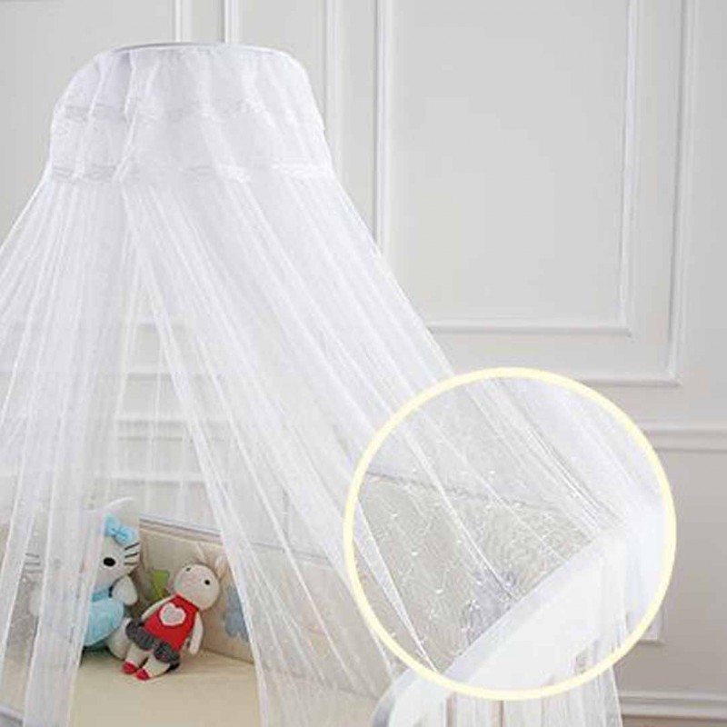 Baby Crib Bed With Mosquito Net Blue