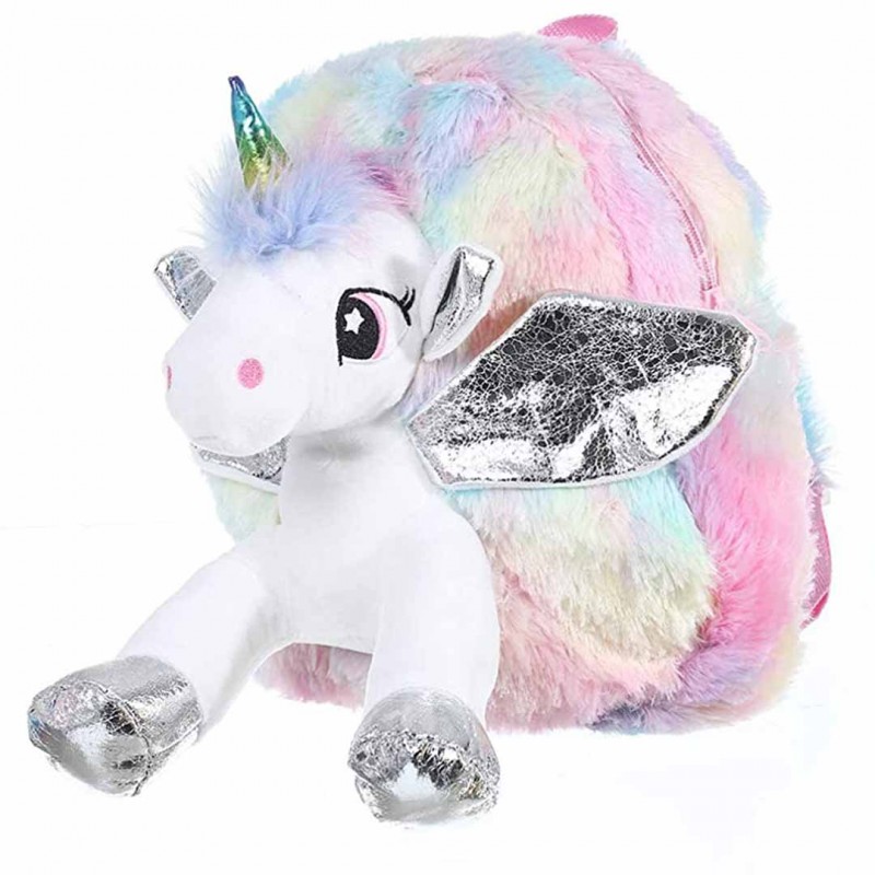 3D Cute Unicorn Plush Children School Bag