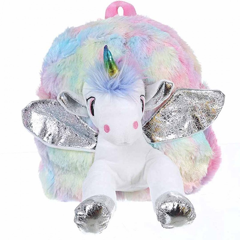 3D Cute Unicorn Plush Children School Bag