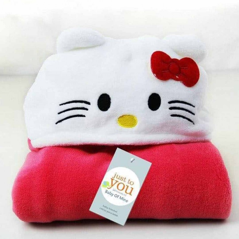 Towel blanket with Cartoon Character Hood