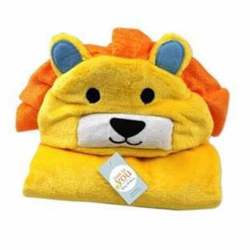 Towel blanket with Cartoon Character Hood