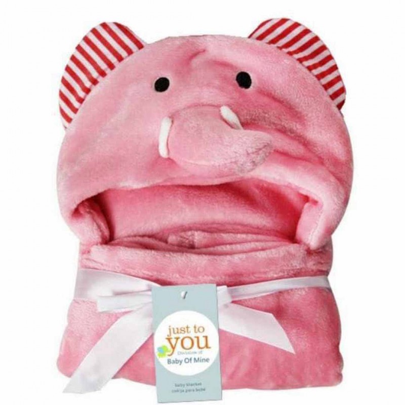 Towel blanket with Cartoon Character Hood