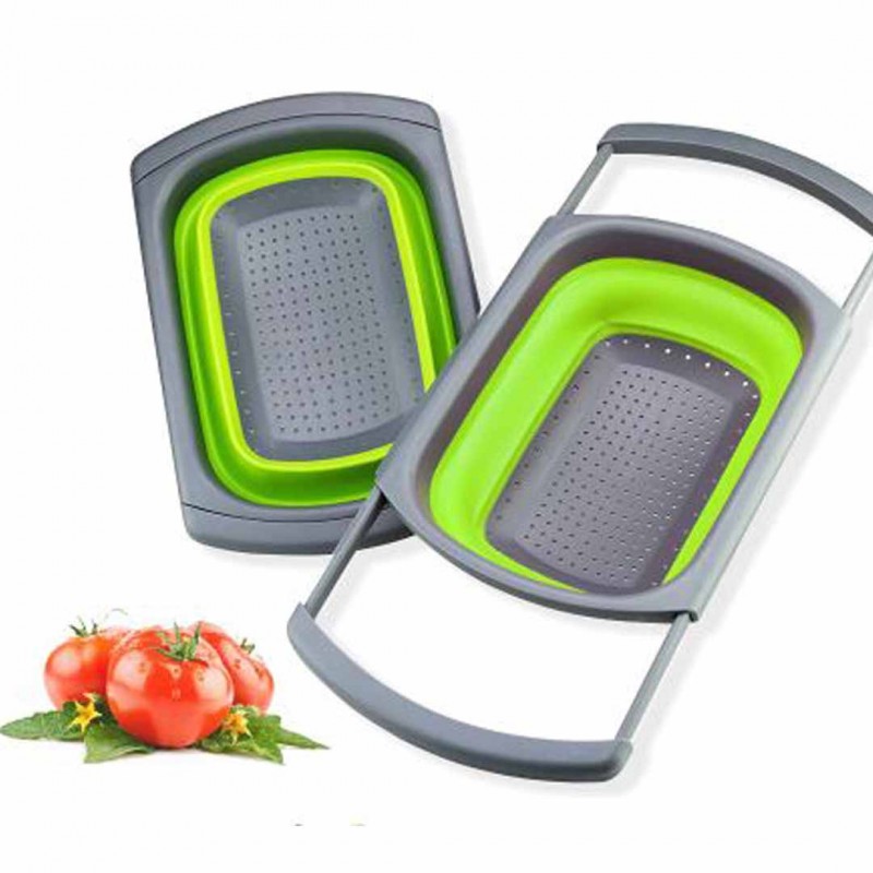 Foldable Colander Collapsible Strainer Basket for Washing Fruits and Vegetables
