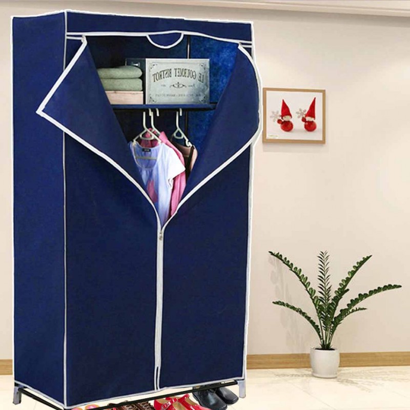 Single Door Space Saving Foldable Wardrobe