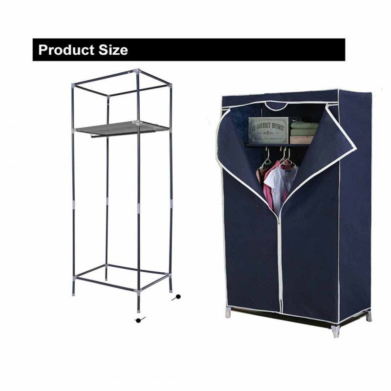 Single Door Space Saving Foldable Wardrobe