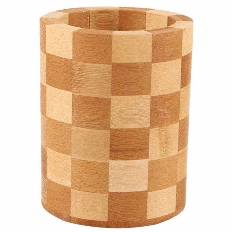 Round Wooden Cutlery Organizer Keep Your Drawers Tidy and Organized