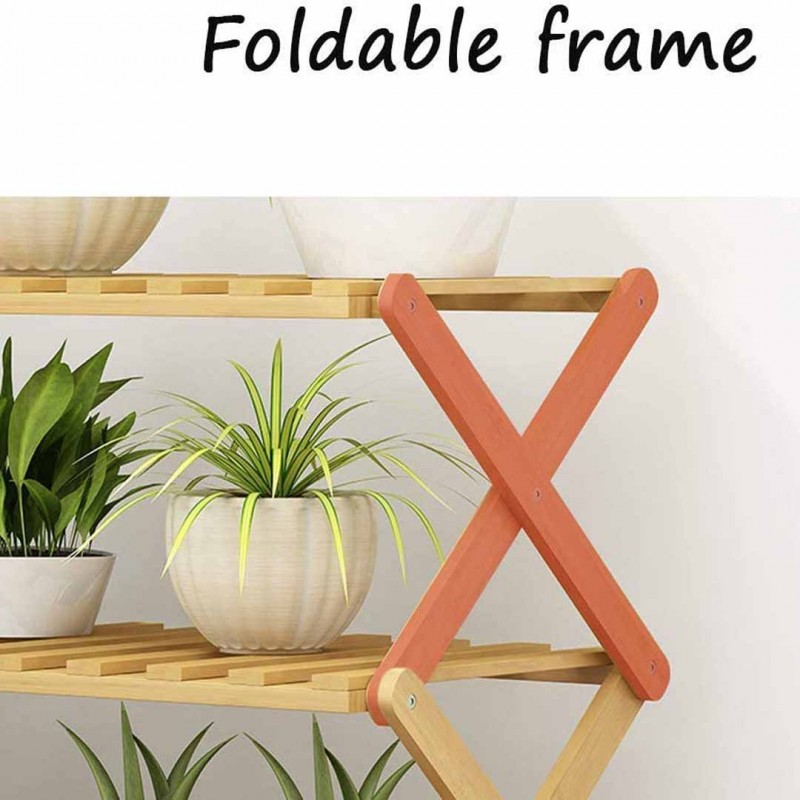 FF Shoe Shelf Organizer In Natural Bamboo