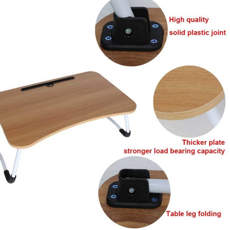 Folding Bed Table For Laptop Without Cup Holder