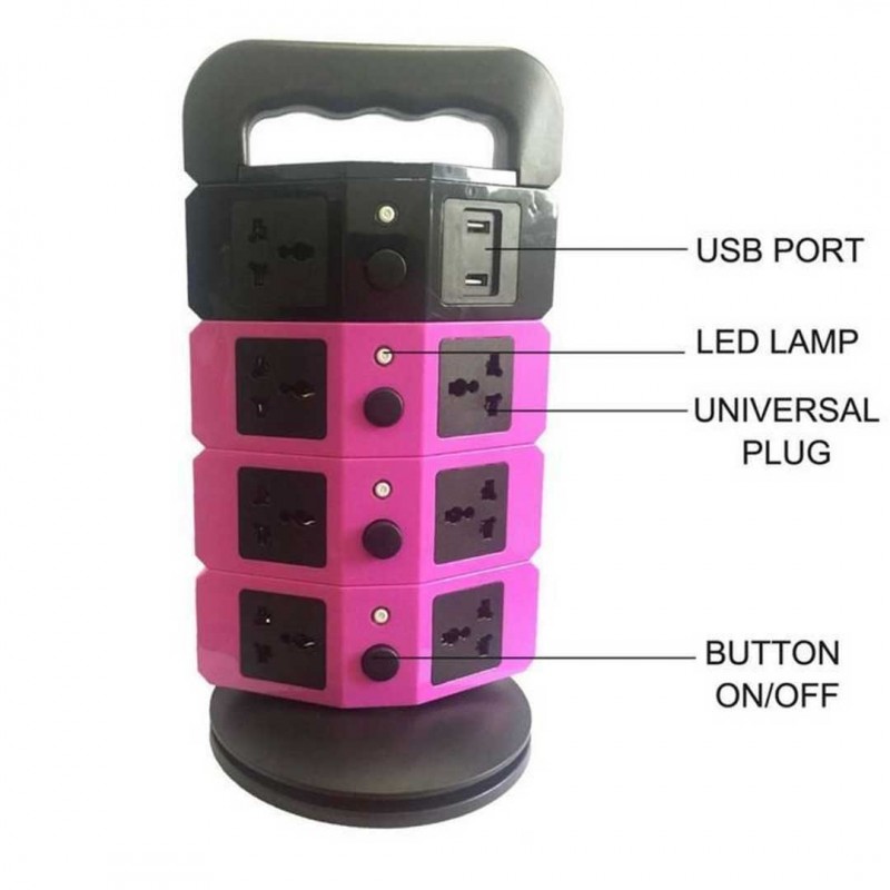 Universal 4 Layers 2 Usb & 11 Power Socket Extension Socket