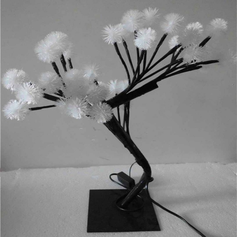 LED Crystal Cherry Blossom Ball Tree Night Light Table Lamp