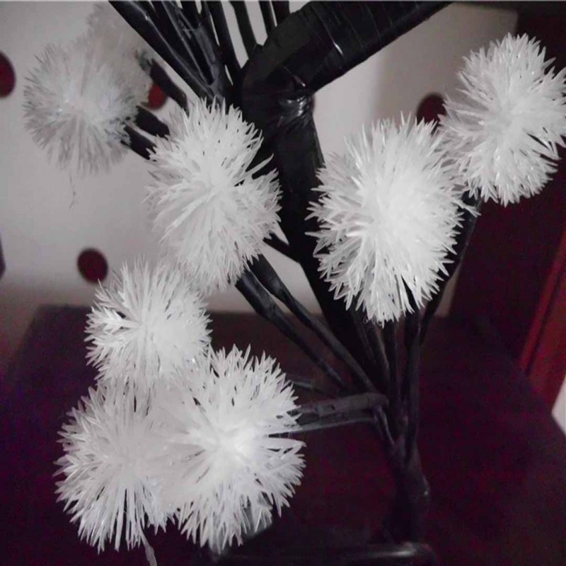 LED Crystal Cherry Blossom Ball Tree Night Light Table Lamp
