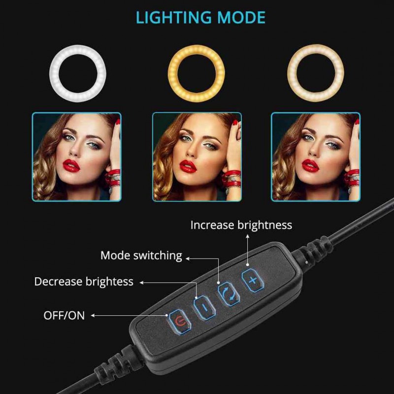 26cm LED Ring Light Camera Phone Photography