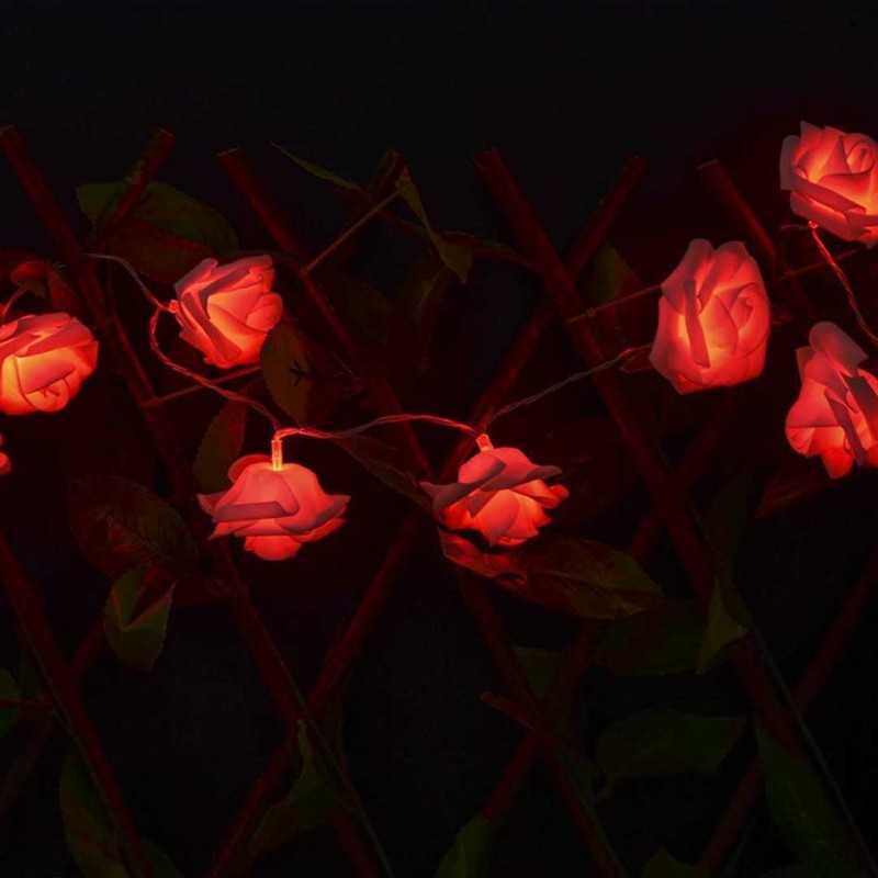 20 LED Decorative Rose String Lights