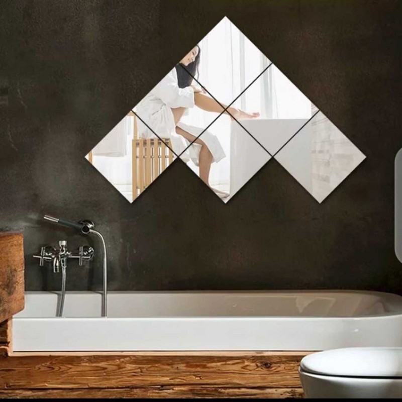 Acrylic Wall Mirror Stickers For Decoration 15 Pieces