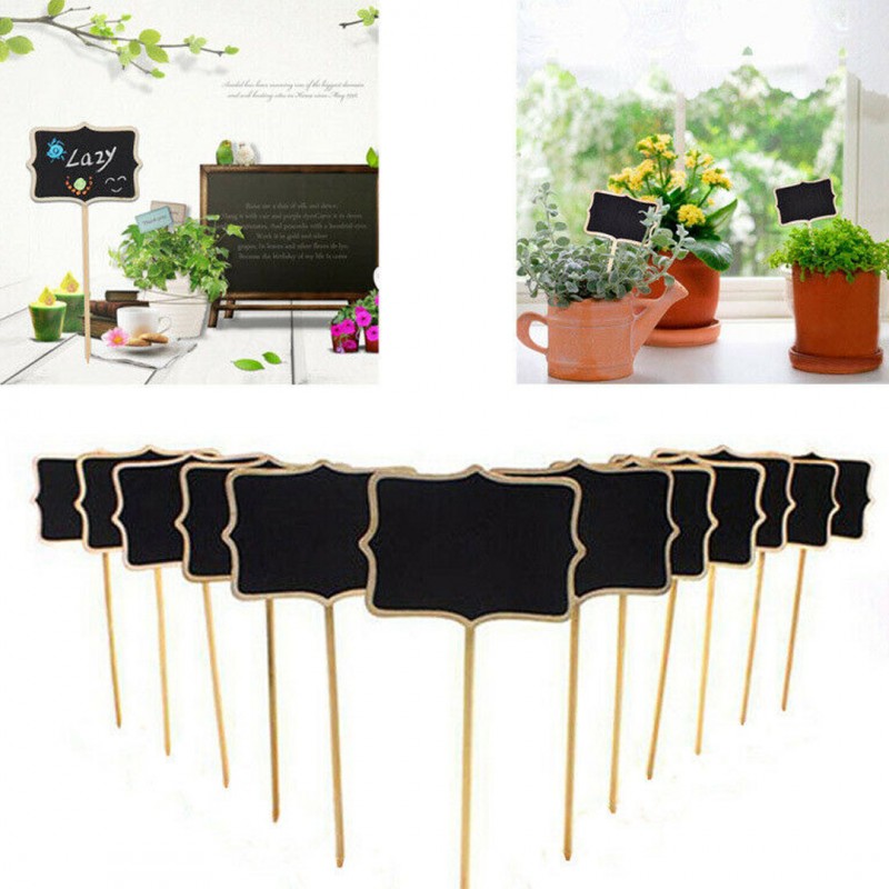 12pcs Mini Message Chalkboard For Kids Rectangle Blackboard