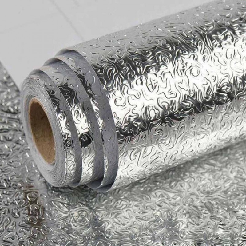 Kitchen Oil Proof Waterproof Stickers Aluminum Foil Pack Of 15