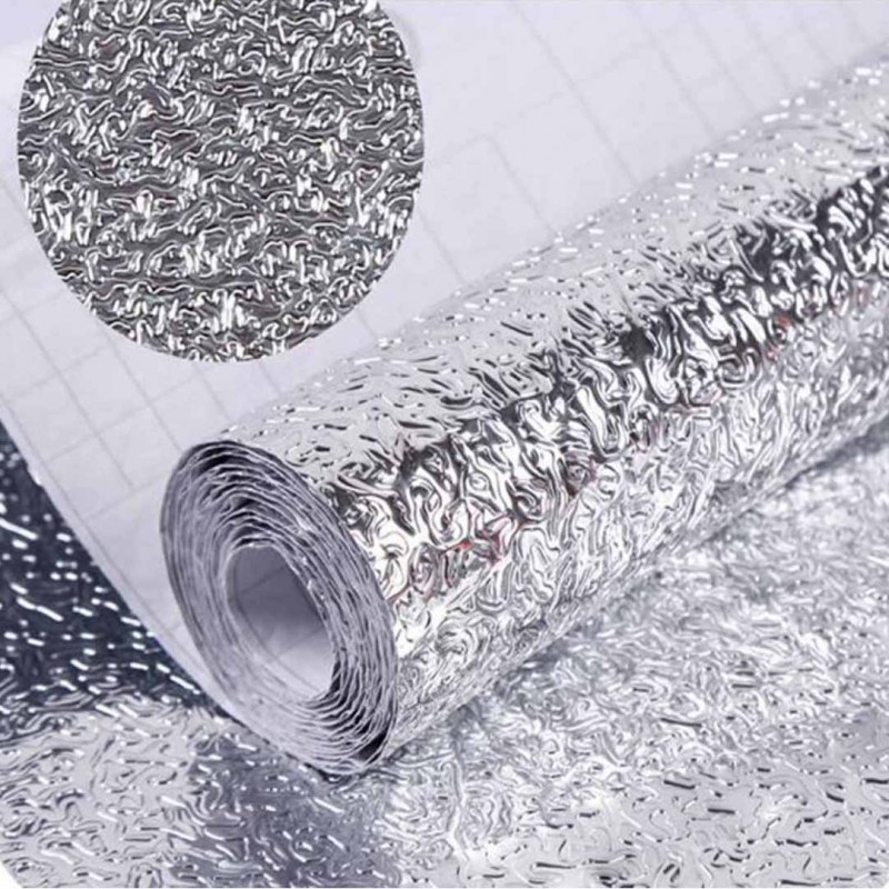 Kitchen Oil Proof Waterproof Stickers Aluminum Foil Pack Of 15